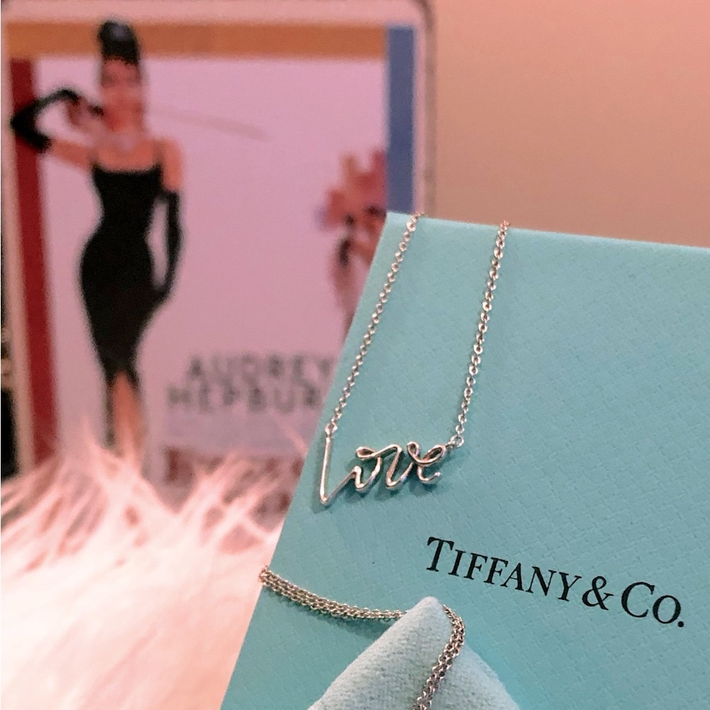 Tiffany’s AUTHENTIC Graffiti Love 16” necklace.